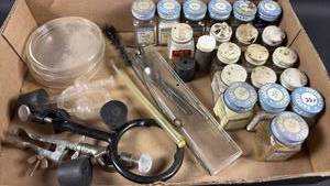 lot 37 image: Vintage Chemistry Set Items