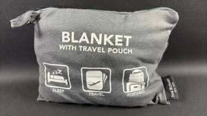 lot 58 image: Isaac Mizrahi Travel Blanket with Pouch