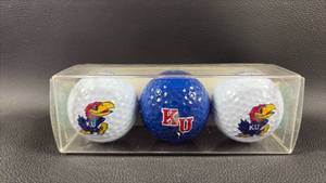 lot 109 image: University of Kansas Jayhawks Golf Ball Set