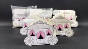 lot 113 image: Princess Fantasy Carriage Favor Boxes (2 dozen NIP, 11 loose unused)