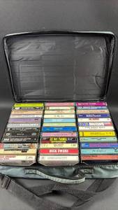 lot 115 image: Cassette Carrier with 1960s Country and Soft Rock Cassettes
