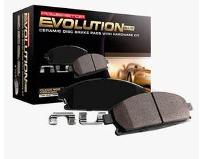 lot 140 image: Power Stop Evolution Plus Ceramic Disc Brake Pads with Hardware Kit