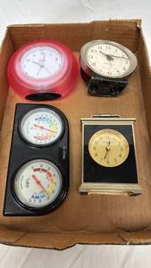 lot 7 image: Mixed Lot of Clocks and Weather Station