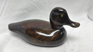 lot 9 image: Ducks Unlimited Valaria Bundy Special Edition Wooden Duck Decoy