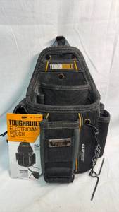 lot 120 image: ToughBuilt Electrician Tool Pouch with Belt Clip