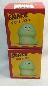 lot 136 image: Snake Night Light Sleep Lamp Set of 2