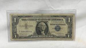 lot 154 image: 1935 One Dollar Silver Certificate