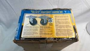 lot 193 image: Shepherd Hardware Heavy Duty Industrial Caster Set with Rubber Wheels (2 Casters)
