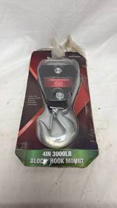 lot 197 image: X-Power 4 Inch 3000LB Block Hook Mount