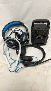 lot 209 image: Gaming Headset Bundle with Portable Speaker