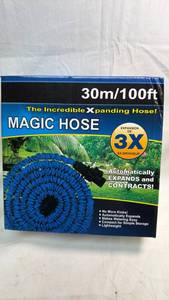 lot 216 image: Magic Hose 100ft Expandable Garden Hose