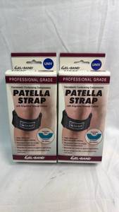 lot 220 image: Gel-Band Professional Grade Patella Strap with Angulated Tension Control - Set of 2