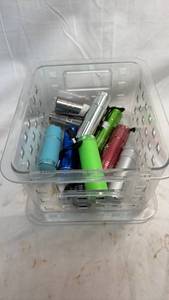 lot 221 image: LED Flashlight Collection with Storage Container