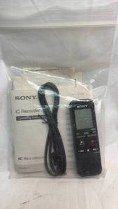 lot 238 image: Sony IC Digital Voice Recorder with USB Cable and Manual