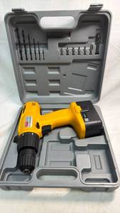 lot 240 image: 18V Cordless Drill Set with Carrying Case and Drill Bits