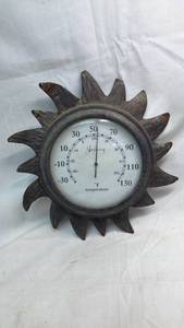 lot 245 image: Sun-Shaped Outdoor Thermometer