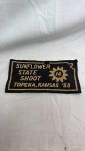 lot 247 image: 1953 Kansas Sunflower State Shoot Topeka Patch