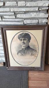 lot 268 image: Mrs. Grover Cleveland Framed Portrait Print