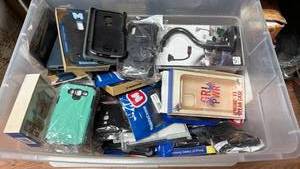 lot 271 image: Huge Tub of Mobile Phone Cases and Accessories Bulk Lot