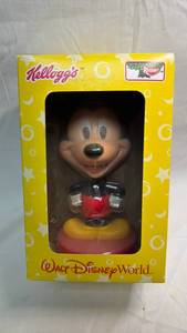 lot 12 image: Mickey Mouse Bobblehead Walt Disney World Kelloggs Collectible