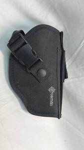 lot 45 image: Black Nylon Belt Holster with Adjustable Strap