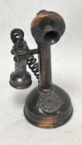 lot 60 image: Early 20th Century Candlestick Telephone Pencil Sharpener