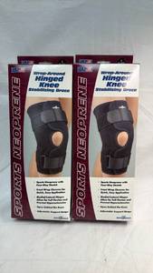 lot 67 image: FLA Orthopedics Wrap-Around Hinged Knee Stabilizing Brace (set of 2)