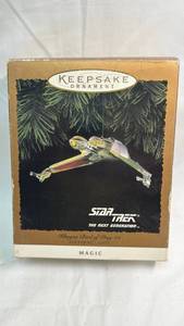 lot 68 image: Hallmark Keepsake Star Trek Klingon Bird of Prey Ornament with Flickering Lights