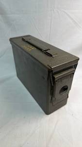 lot 71 image: Military Surplus 30 Cal Ammunition Box