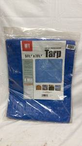 lot 82 image: HFT 5x7 Feet Blue Polyethylene Tarp