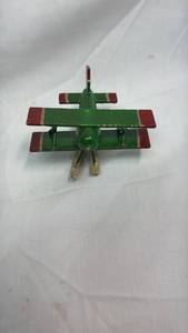 lot 105 image: Wooden Biplane Seaplane Toy with Pontoons