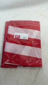lot 109 image: Milwaukee Red and White Striped Flag (36 x 60)