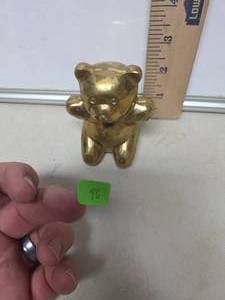 lot 96 image: Brass Bear Figurine
