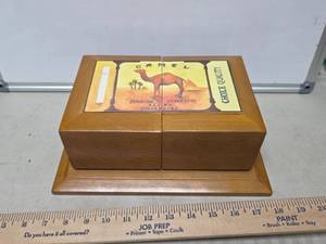 lot 156 image: Camel Cigarettes Dresser Top JewelryValet Box Thomas Museum Series 1997
