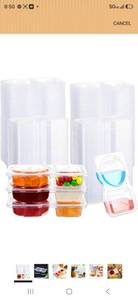 lot 248 image: 50 Pcs Pack Snack Containers with Lids, 5 oz Double Compartment Plastic Food Containers, Portable Divided Snack Cups for School, Office, Meal Prep, Sauces, Dips, On-the-go Camping (Clear)