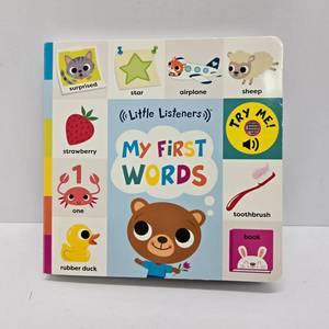 lot 746 image: B.Toys Little Listeners My First Words Interactive Board Book