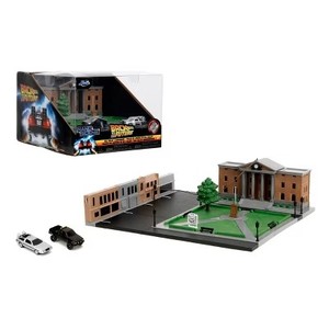 lot 752 image: Jada Back to the Future Clock Tower Nanoscene Vehicle Playset