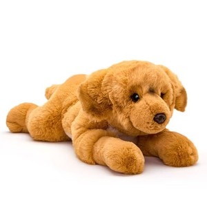 lot 795 image: FAO Schwarz 22 Toy Plush Lying Golden Retriever Stuffed Animal