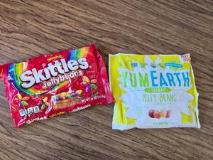 lot 817 image: Skittles Jellybeans and YumEarth Organic Jellybeans, 10 oz Each