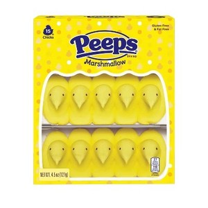 lot 818 image: Peeps Easter Marshmallow Yellow Chicks - 4.5oz15ct