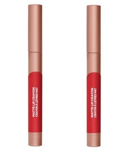 lot 838 image: L Or al Paris Infallible Matte Lip Crayon, Caramel Rebel #506 (2 Pack)