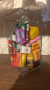 lot 50613 image: Miniature Food and Candy Collection Display Case