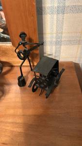 lot 50634 image: Metal Folk Art Musician Figurine