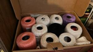 lot 50641 image: Crochet Thread Collection Mixed Colors Cotton Spools