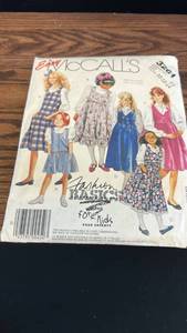 lot 50725 image: McCalls Pattern 3261 Girls Jumper and Blouse Fashion Basics for Kids