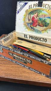 lot 60453 image: El Producto Bouquet Cigar Box with Contents