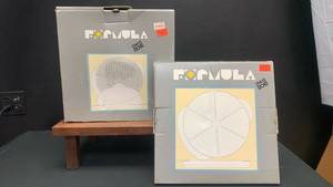 lot 6002 image: Vintage Mepal Rosti Formula Serving Set �� Formula 5 & Formula 6, WhiteClear Acrylic, New in Original Boxes