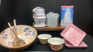 lot 6003 image: Mixed Kitchen Lot �� Serving Bowls, Chopper, Can Opener & Dishes