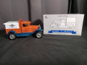 lot 5899 image: Sunsweet Ford Model A Pickup Truck Die Cast Coin Bank