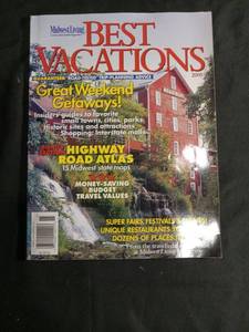 lot 5738 image: Midwest Living Best Vacations 2001 Magazine with Mall of America Poster